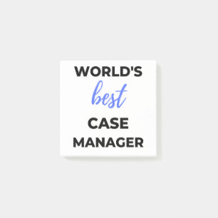 World's Best Case Manager 2 Post-it Klebezettel