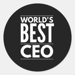 Worlds Best CEO Runder Aufkleber