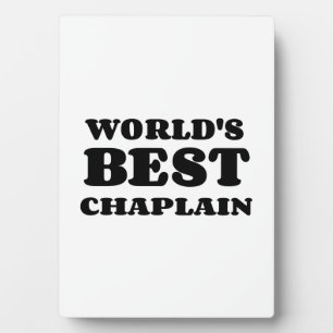 WORLD'S BEST CHAPLAIN FOTOPLATTE