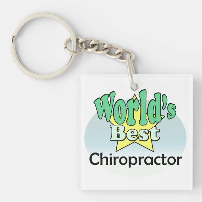 World's best Chiropractor Schlüsselanhänger (Vorderseite)