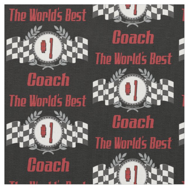 World's Best Coach - Number One Stoff (Nahaufnahme)