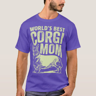 World's Best Corgi Mom Dog Ohrs, Best Dog Mom Eve T-Shirt