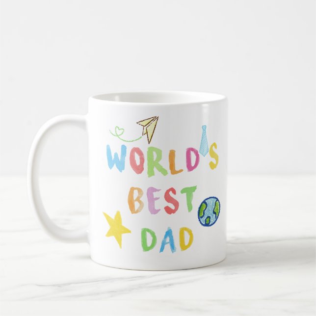 World's Best Dad Mug Kaffeetasse (Links)