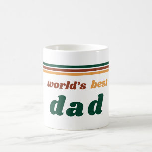 Worlds Best Dad Tasse Retro 70er Vatertagsgesche