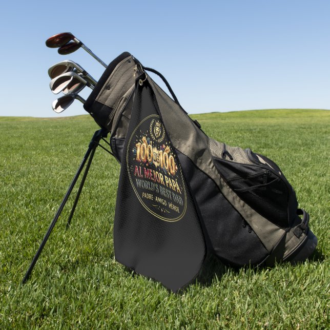 World's Best Dad / Toalla de Golf Golfhandtuch (Gras)