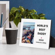 Worlds Best Daddy Personalisiert Foto