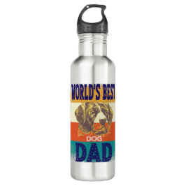 world's best dog dad edelstahlflasche