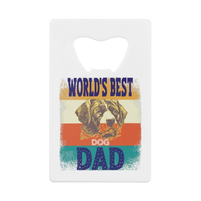 world's best dog dad geldbeutel flaschenöffner (Vorderseite)