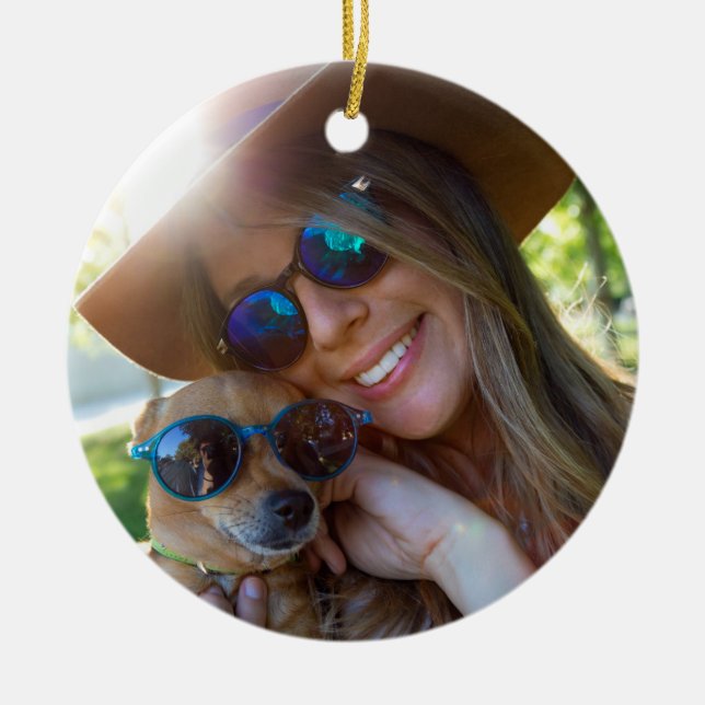 Worlds Best Ehefrau Definition Foto Weihnachten Keramik Ornament (Vorne)