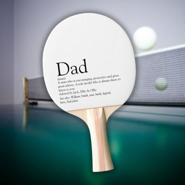 World's Best Ever Dad Daddy Father Definition Tischtennis Schläger (World's Best Ever Dad Daddy Father Definition Ping Pong Paddle)