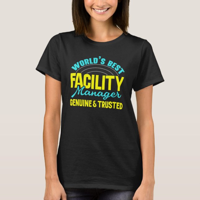 World's Best Facility Manager Job Maintenance Empl T-Shirt (Vorderseite)