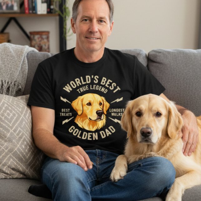 World's Best Golden Retriever Dad T-Shirt (Von Creator hochgeladen)