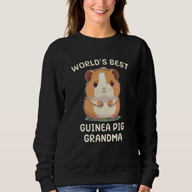 World's Best Guinea Pig Grandma Nana Sweatshirt (Vorderseite)