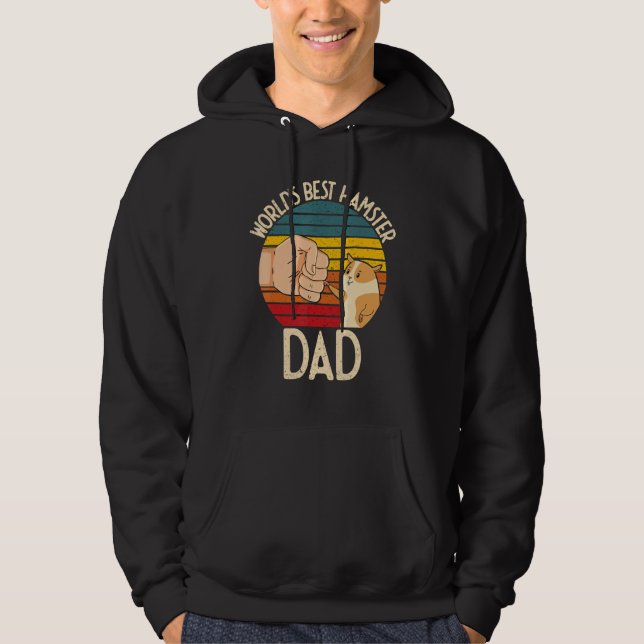 World's Best Hamster Dad Costume For Animal Lovers Hoodie (Vorderseite)
