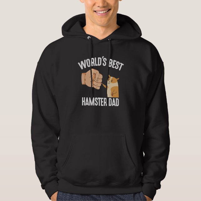 World's Best Hamster Dad Costume For Animal Lovers Hoodie (Vorderseite)