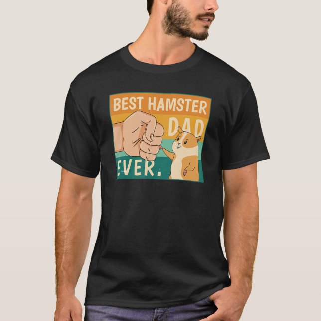 World's Best Hamster Dad Costume For Animal Lovers T-Shirt (Vorderseite)