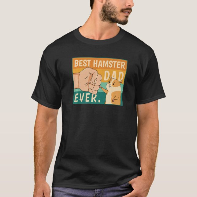 World's Best Hamster Dad Costume For Animal Lovers T-Shirt (Vorderseite)