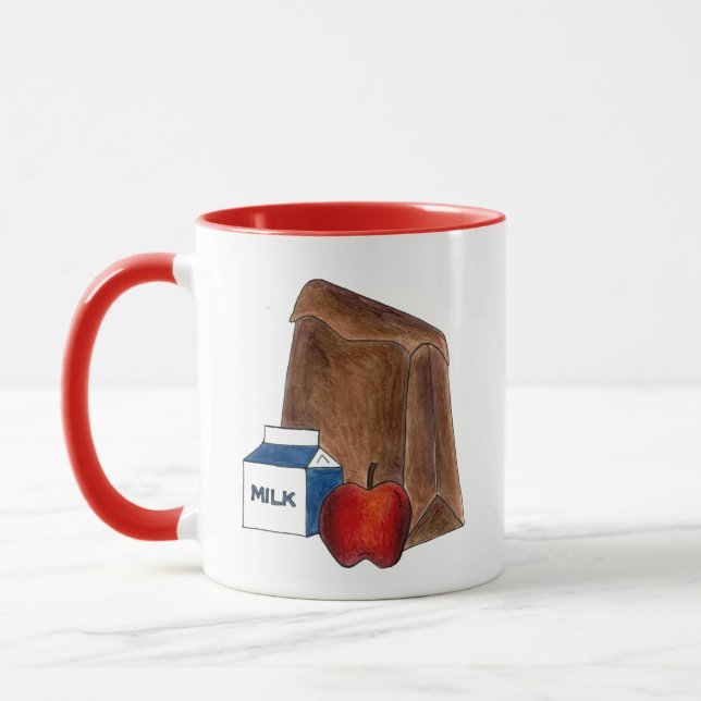 World's Best Lunch Lady Cafeteria Worker Apple Tasse (Links)