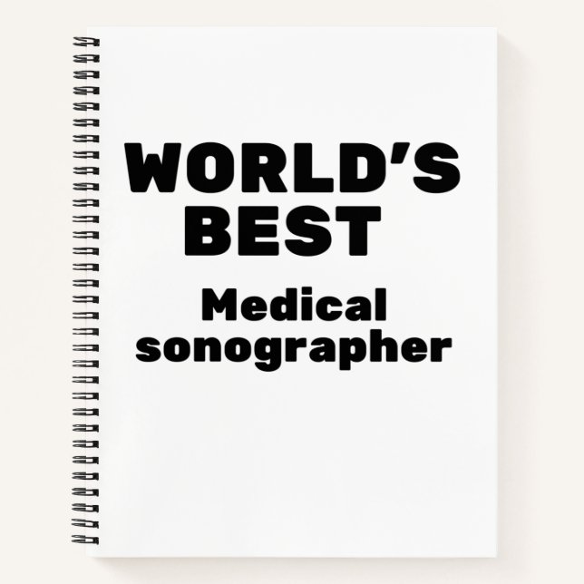 World's Best Medical Sonographer Notizbuch (Vorderseite)