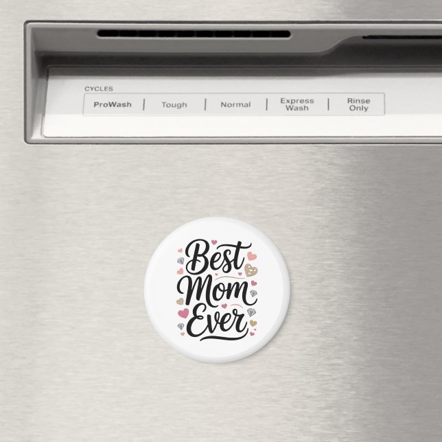 World's Best Mom Diamonds Magnet (In Situ (Geschirrspüler))