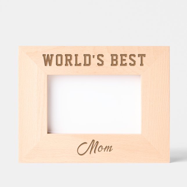 World's Best Mom Engraved Frames Geätzte Rahmen (Vorderseite)