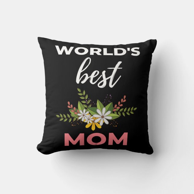 World's Best Mom Kissen (Vorderseite)