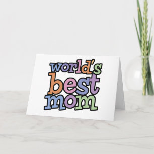 Worlds Best Mom T-Shirts & Gifts Karte