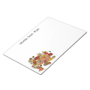 Worlds Best Mum Note Pad mit Poppies Notizblock