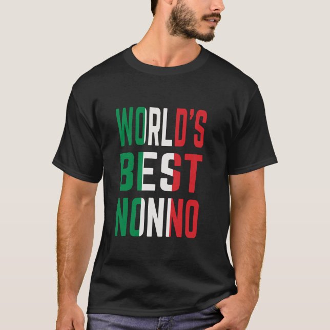 World's Best Nonno Grandpa Birthday Father's Day T-Shirt (Vorderseite)