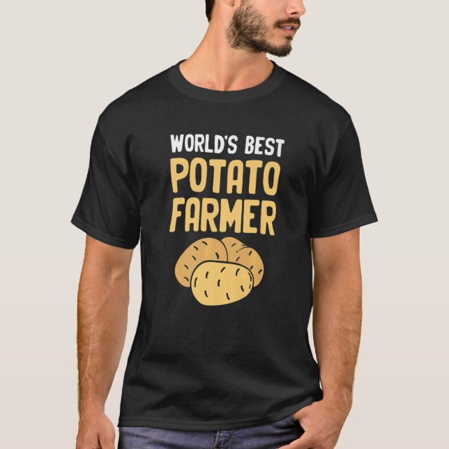 Worlds Best Potato   Potato Expert Potato Peeling T-Shirt (Vorderseite)