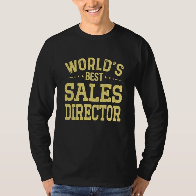World's Best Sales Director Job Title Sales Direct T-Shirt (Vorderseite)