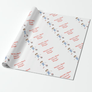 World's Best Soccer Player Geschenkpapier