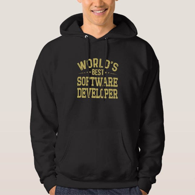World's Best Software Developer Job Title Software Hoodie (Vorderseite)