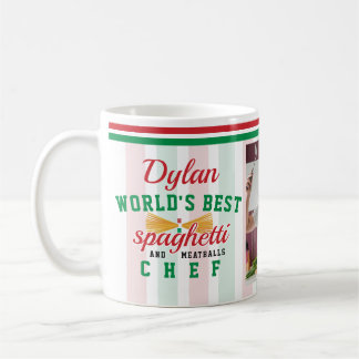 World's Best Spaghetti & Meatballs Funny Italian Kaffeetasse