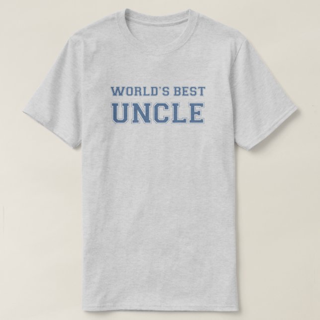 Worlds Best Uncle T-Shirt (Design vorne)