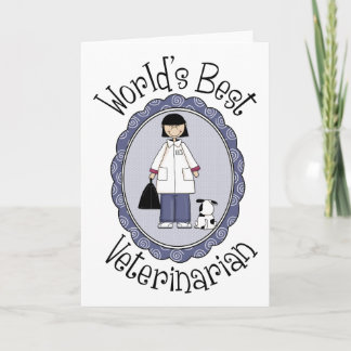 World's Best Veterinarian - Female Karte