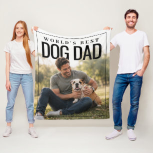 Worlds-Bester-Hundepapa-PhotoPop Fleecedecke