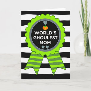 Worlds Ghoulest Mom Auszeichnung Karte