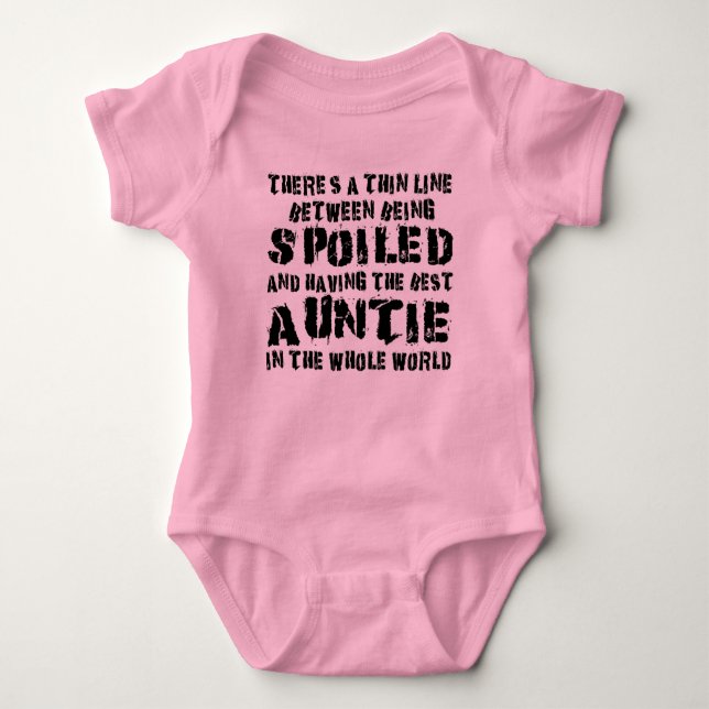 world's greatest auntie baby bodysuit baby strampler (Vorderseite)