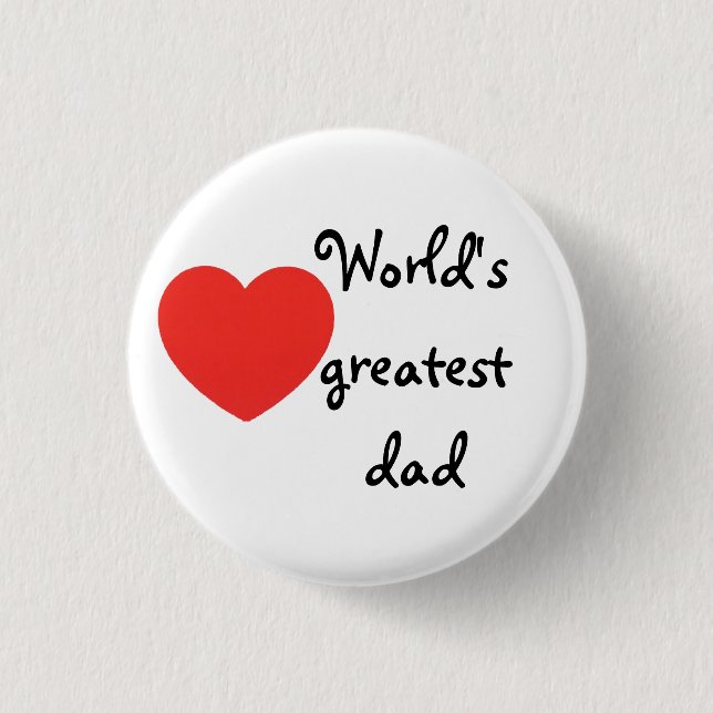 World's greatest dad button (Vorderseite)