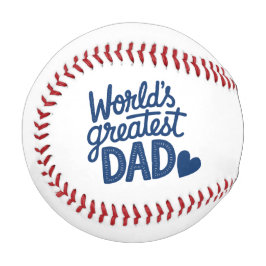 'World's Greatest Dad' Father's Day, Birthday Gift Baseball