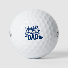 'World's Greatest Dad' Father's Day, Birthday Gift Golfball