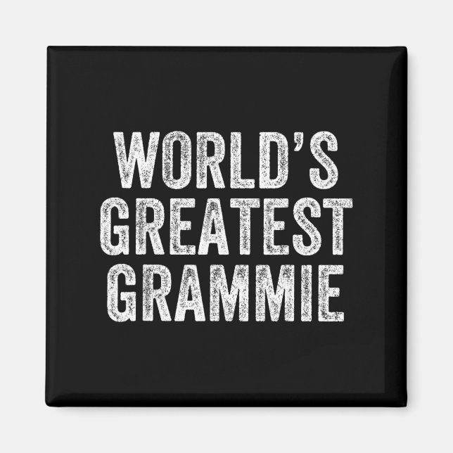 World's Greatest Grammie Funny Grandma Joke Mother Magnet (Vorne)