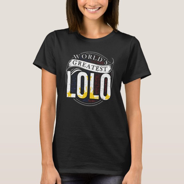 World's Greatest Lolo Filipino Grandpa Grandtatay T-Shirt (Vorderseite)