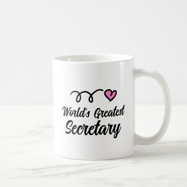 World's Greatest Secretary coffee Mug gift Kaffeetasse (Rechts)