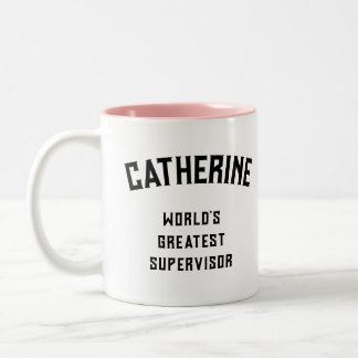 World's Greatest Supervisor Zweifarbige Tasse