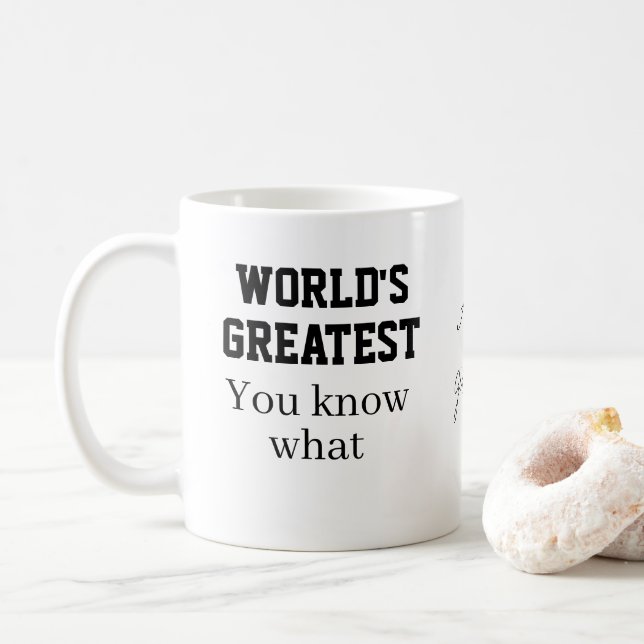 WORLD'S GRÖSSTE WORLD-Gabe für Büromitarbeiter WIS Kaffeetasse (Mit Donut)