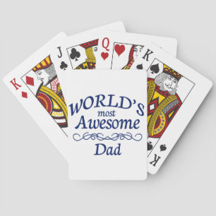 World's Most Awesome Dad Spielkarten
