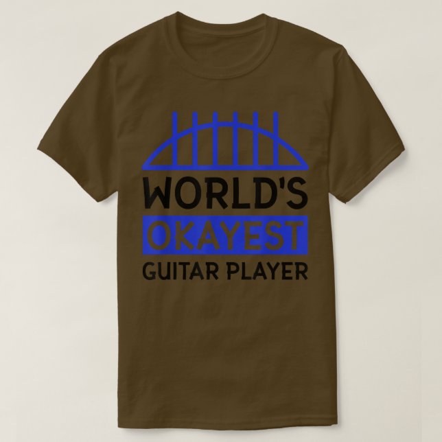 World's okayest guitar player 3510 T-Shirt (Design vorne)