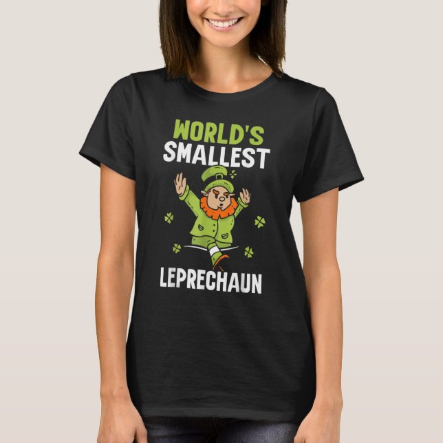 World's Smalles Leprechaun Ireland Irish St Patric T-Shirt (Vorderseite)